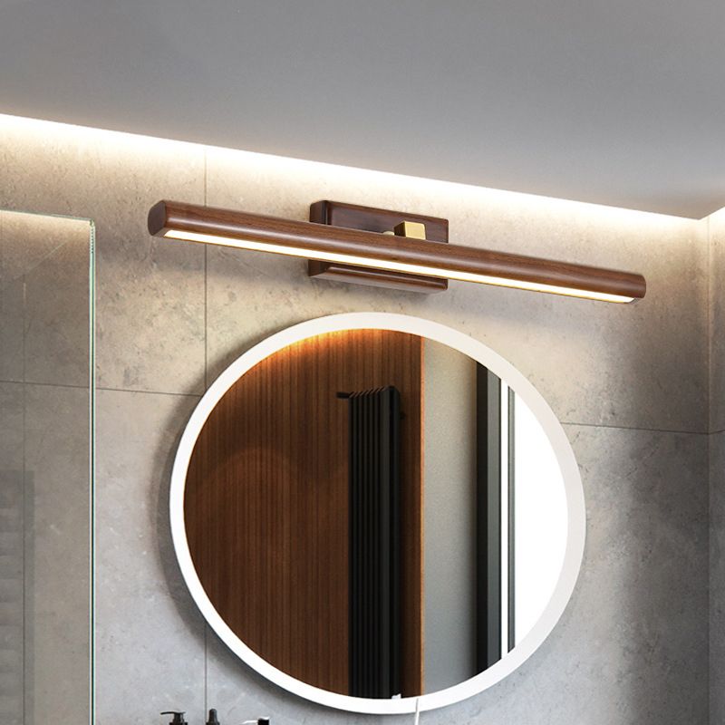 Elegant Wood Wall Lamp with LED Bulb for Modern Living Spaces