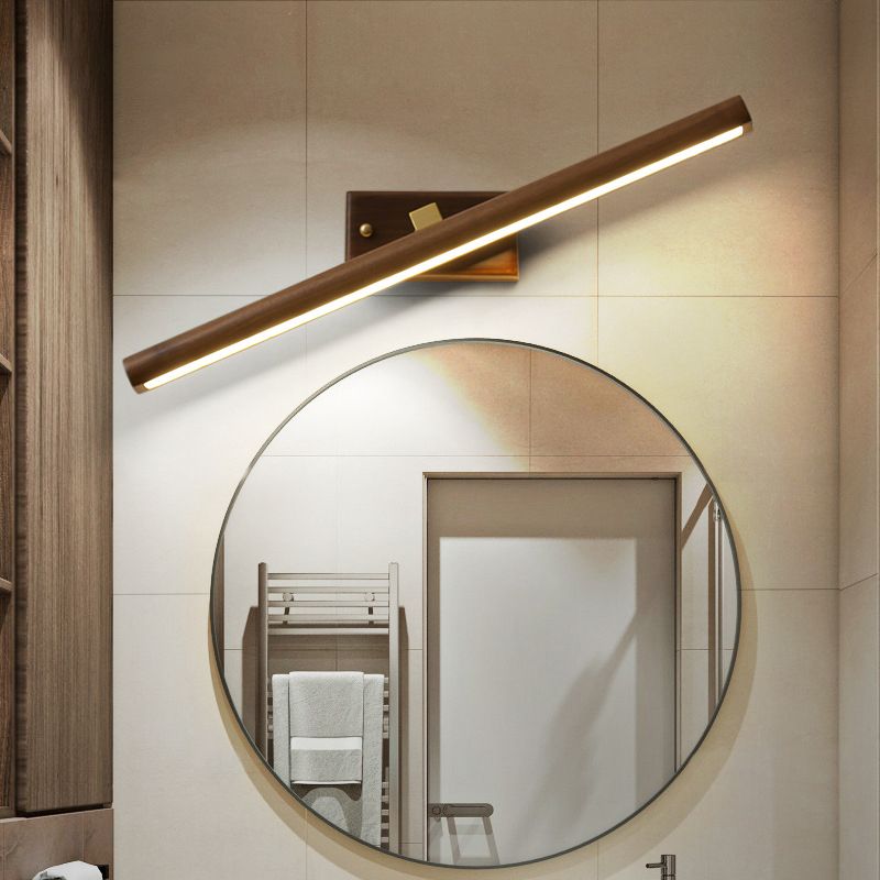 Elegant Wood Wall Lamp with LED Bulb for Modern Living Spaces