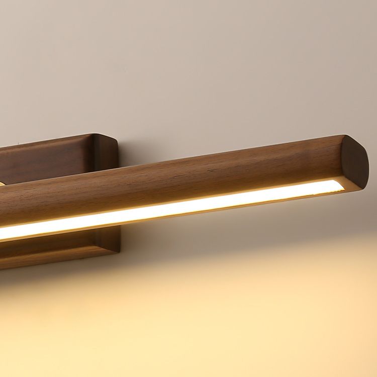 Elegant Wood Wall Lamp with LED Bulb for Modern Living Spaces