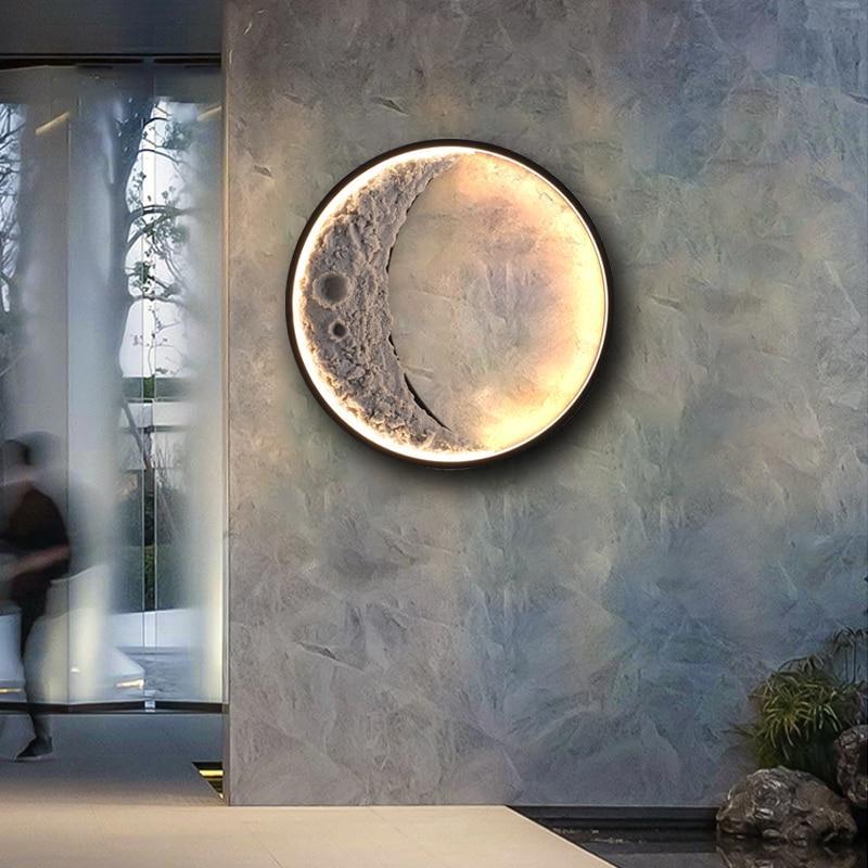 Elif Collection | Nowoczesna Zewnętrzna Lampa LED w Kształcie Księżyca, Wodoodporność IP65