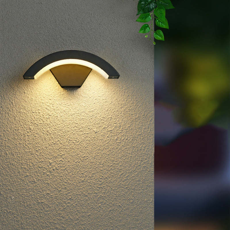 Elvon | Nordic Arc Waterproof LED Outdoor Wall Lamp with Motion Sensor