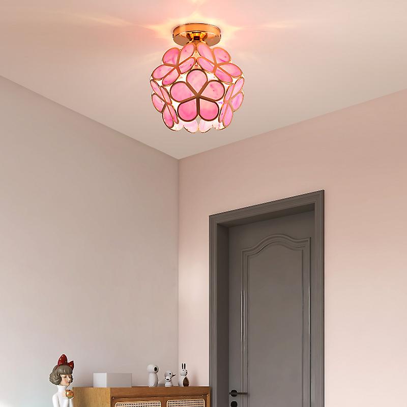 Lampa sufitowa w kształcie kwiatów | Designerska szklana lampa do przedpokoju, salonu i sypialni