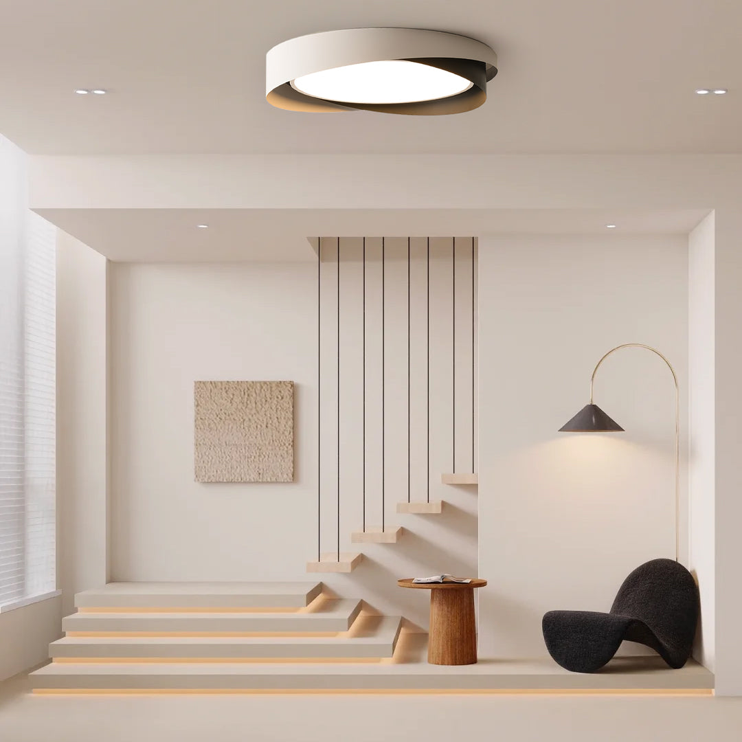 Lampa sufitowa LED HaloGlow | Designerska nowoczesna lampa do salonu, sypialni i jadalni