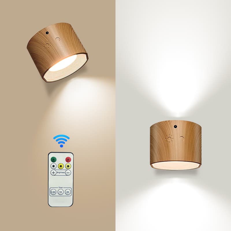 LED Rechargeable Wall Sconce with Dual Light Sources