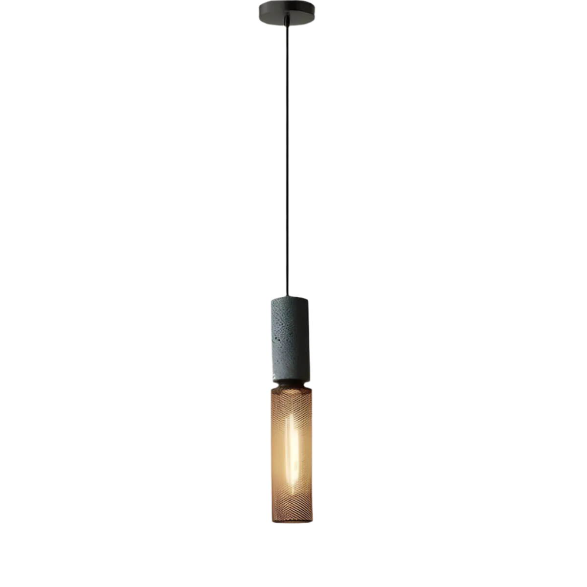 Industrialna lampa wisząca Loft | Designerska lampa LED z betonu do kuchni, salonu i jadalni
