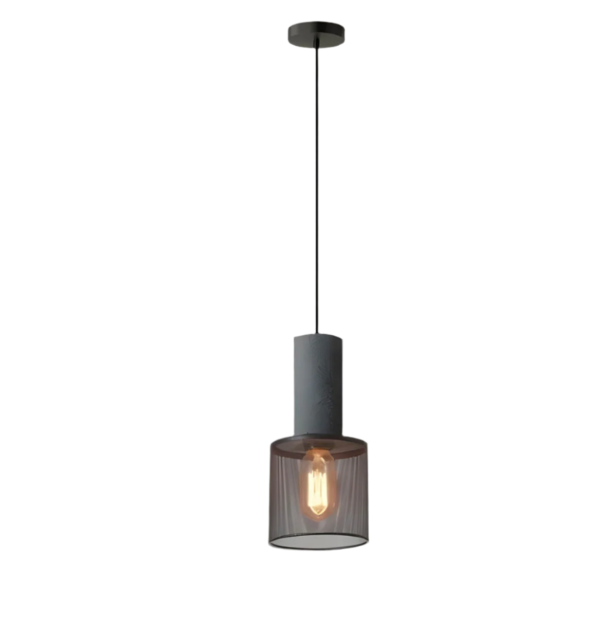 Industrialna lampa wisząca Loft | Designerska lampa LED z betonu do kuchni, salonu i jadalni