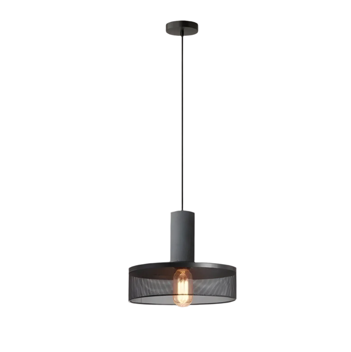 Industrialna lampa wisząca Loft | Designerska lampa LED z betonu do kuchni, salonu i jadalni