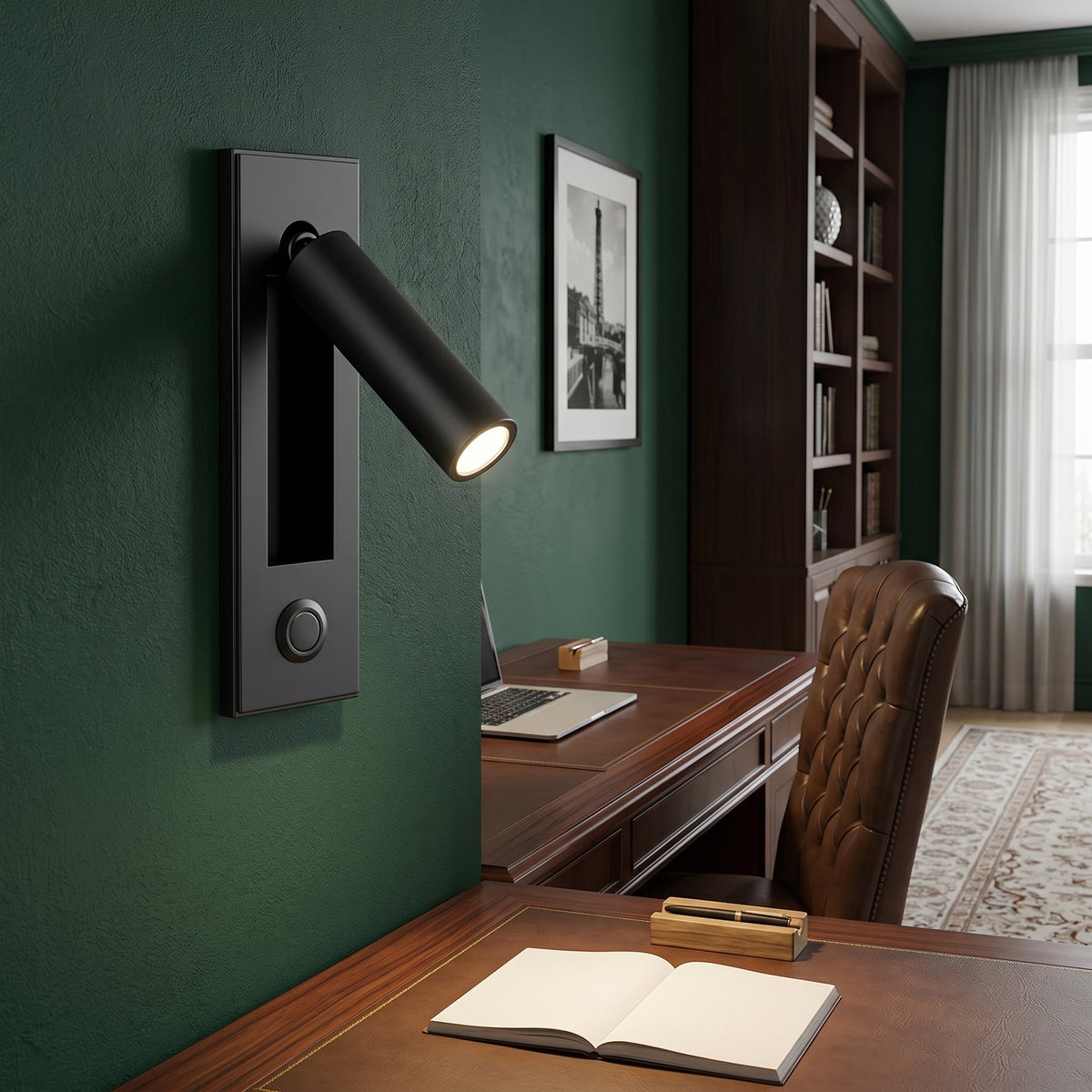 Lumen Collection | Bedside Wall Light with Pull-Out Activation