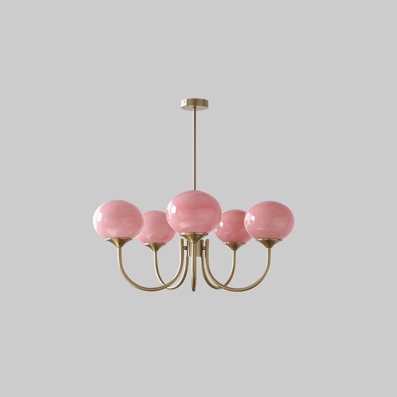 Lumen Collection | Designerska lampa wisząca z kulistymi kloszami | Eleganckie oświetlenie do salonu i jadalni