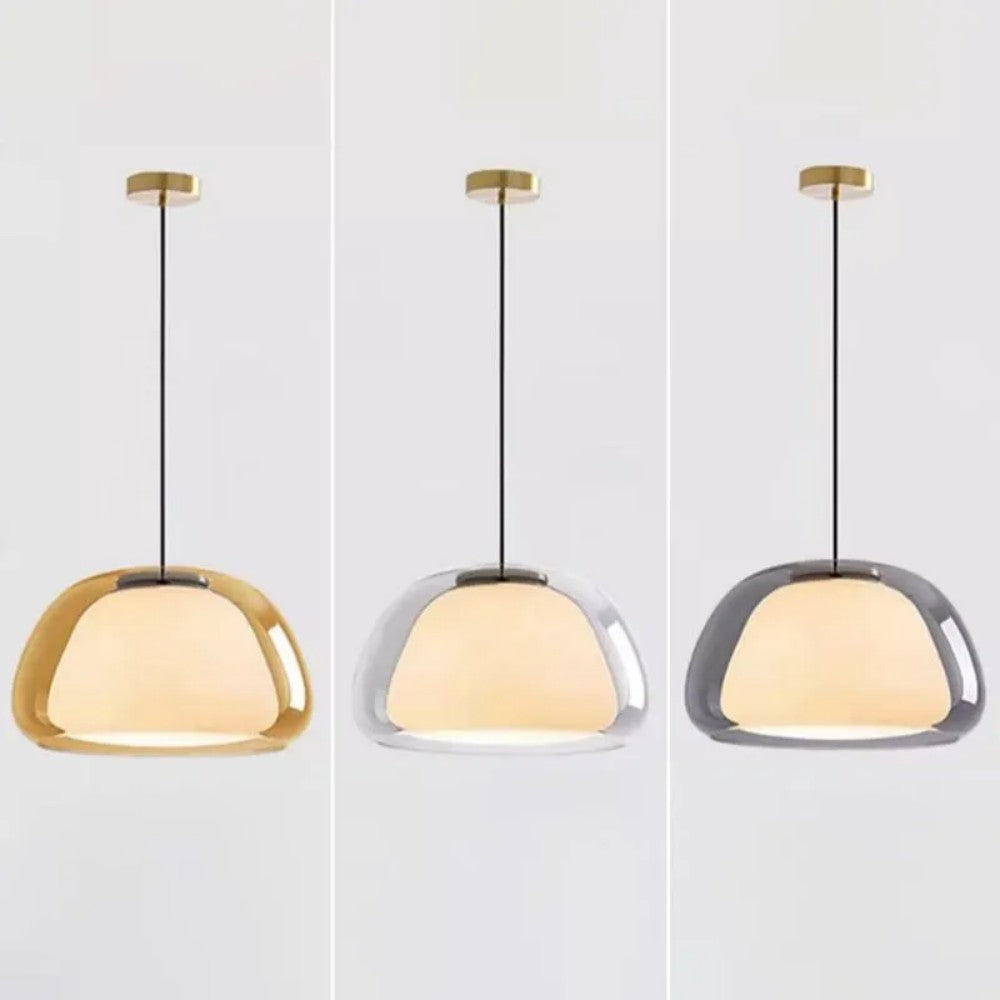 Lampa wisząca Lumen Jelly Glass | Designerska szklana lampa LED do salonu, kuchni i jadalni