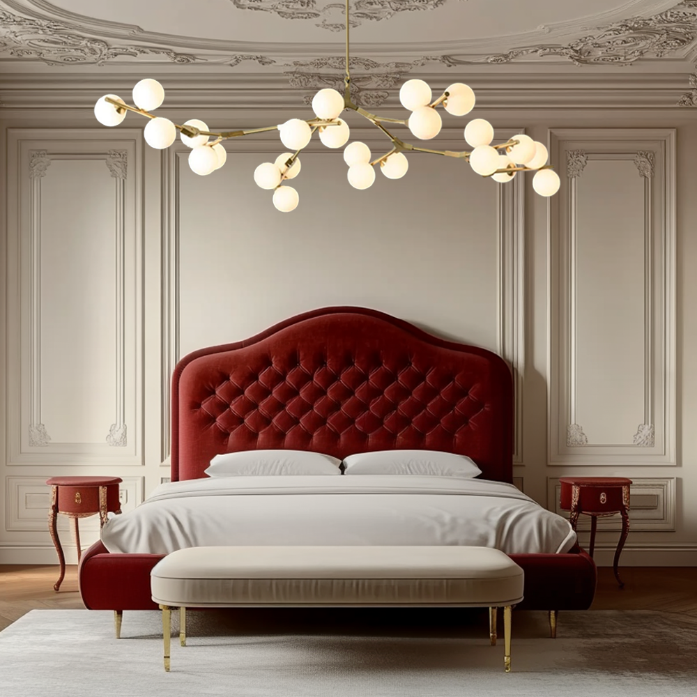 Lumen Collection | Modern Chandelier with Adjustable Height for Dining Rooms and Living Areas