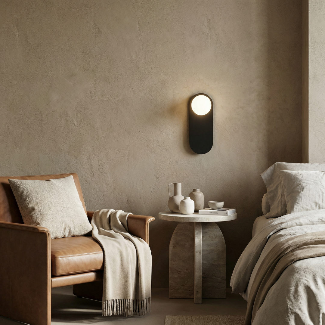 Lumen Collection | Modern Wall Sconce with Glass Diffuser for Soft Ambient Glow
