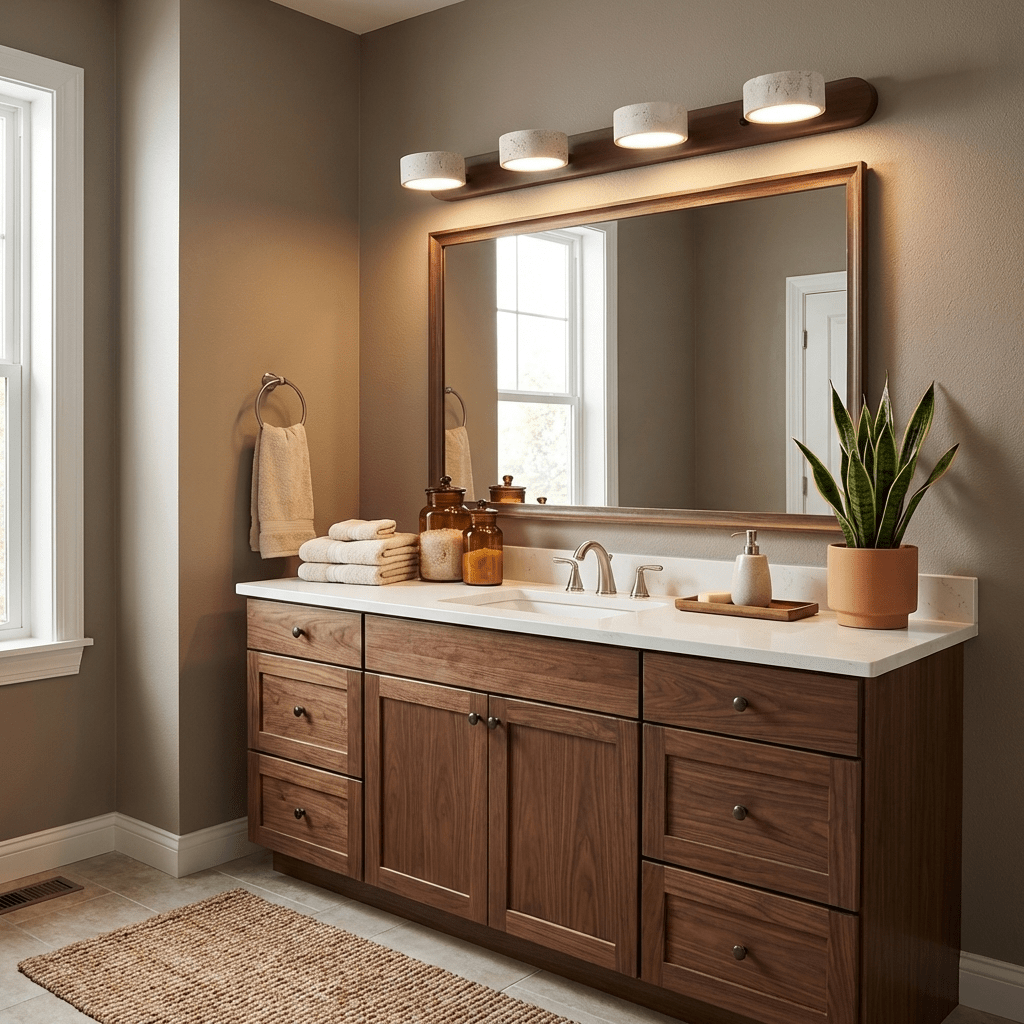 Lumen Collection | Travertine Wall Light with Soft LED Glow