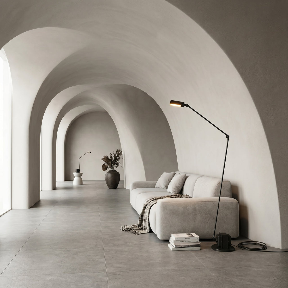 Lumen Daphine | Adjustable Dual-Arm Floor Lamp for Precision Task Lighting