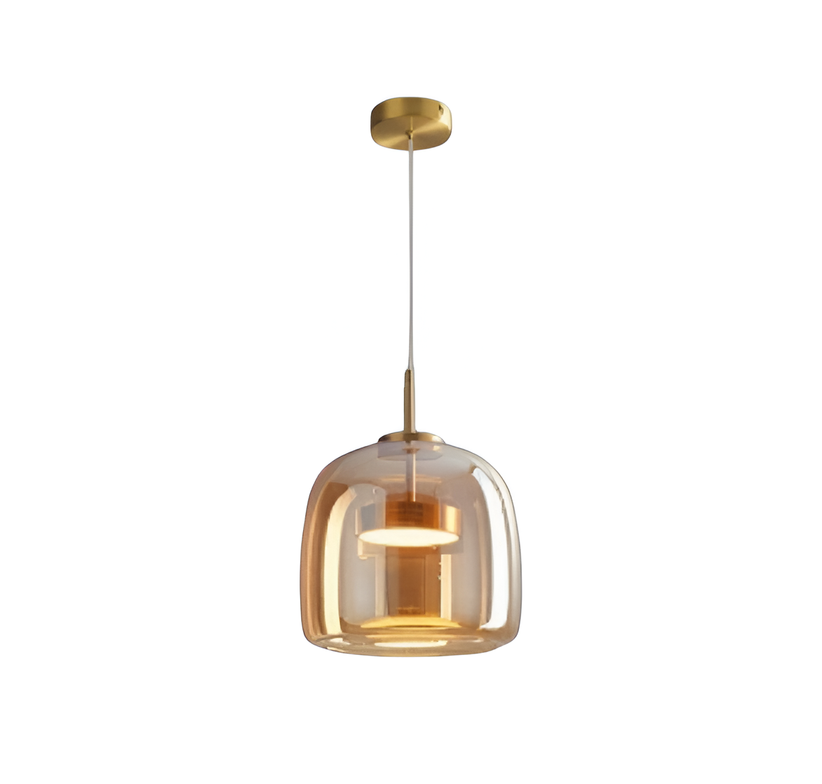 Lampa Wisząca Lumen Hailie Trio – Elegancka Szklana Lampa z 3 Punktami Światła do Jadalni i Kuchni