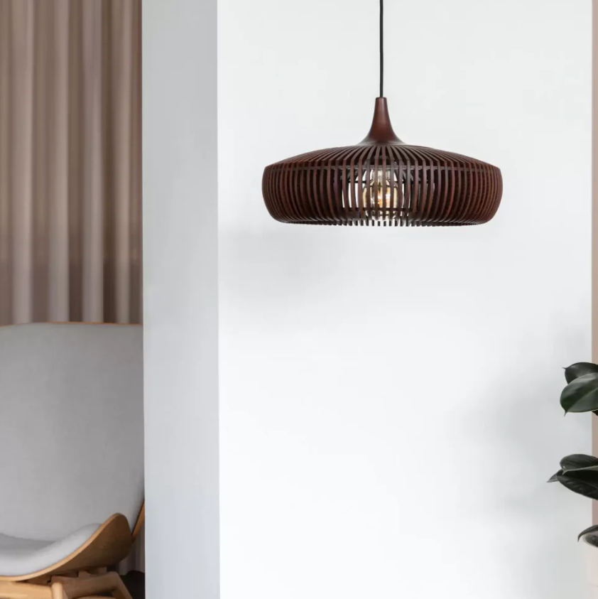 Lumen Hinori | Drewniana lampa wisząca Japandi – minimalistyczny design, ciepłe światło, lite drewno