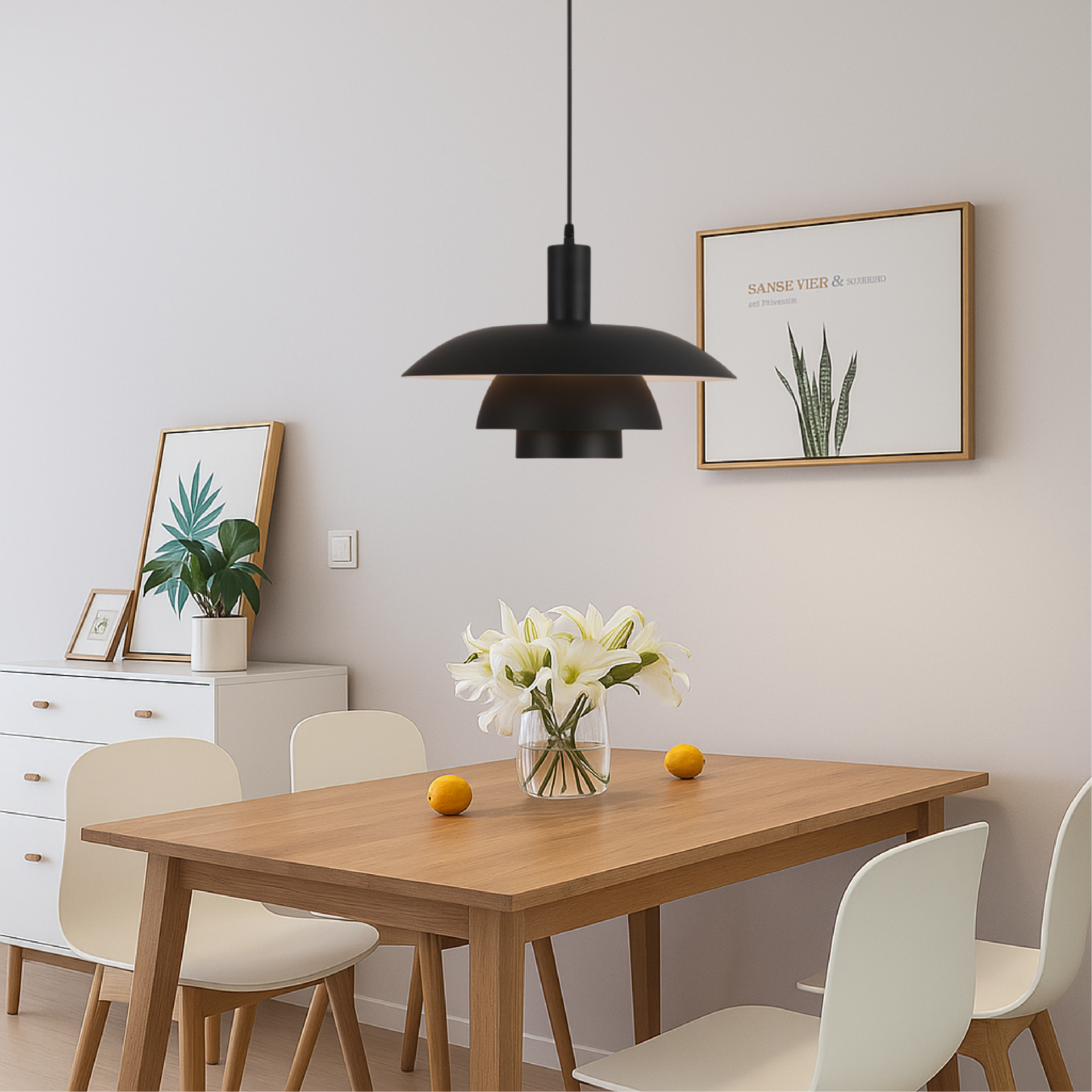 Lumen Juliet | Przytulna, elegancka duńska lampa wisząca do nowoczesnych wnętrz z wielowarstwowym kloszem