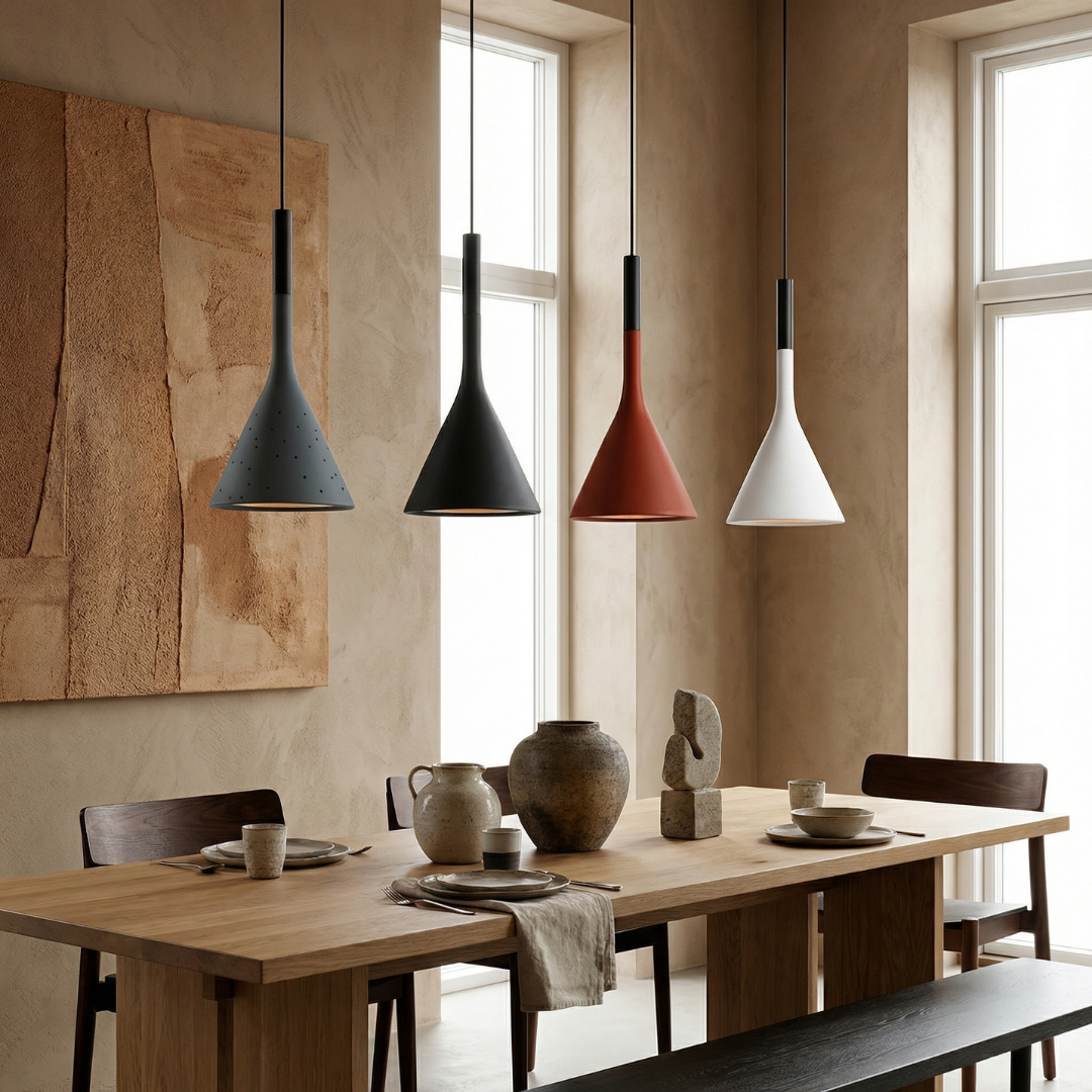 Skandynawska lampa wisząca | Minimalistyczna lampa LED E27 do kuchni, salonu i jadalni