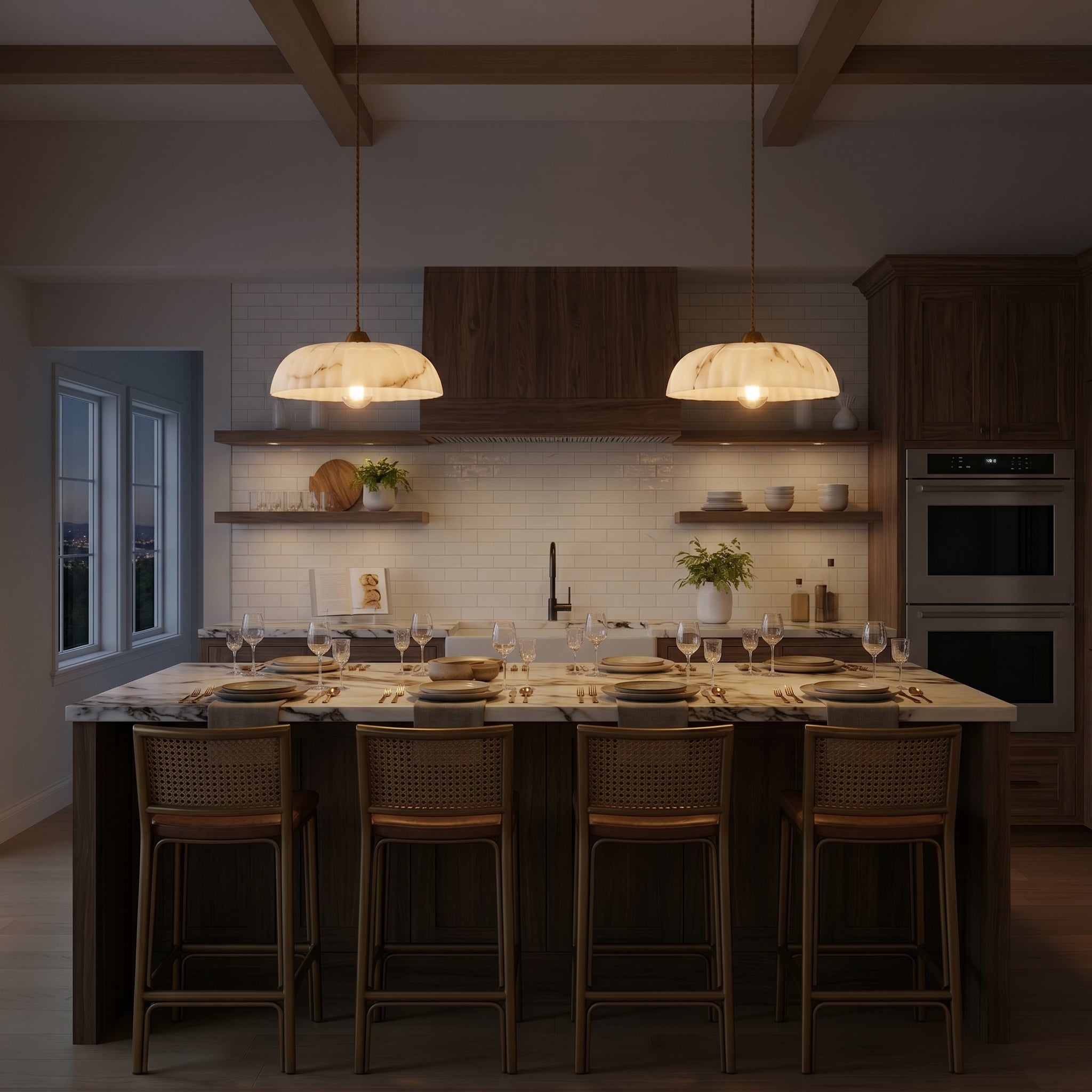 Lampa wisząca Lumen Orielle | Designerska lampa LED o rzeźbiarskiej formie do salonu, kuchni i jadalni