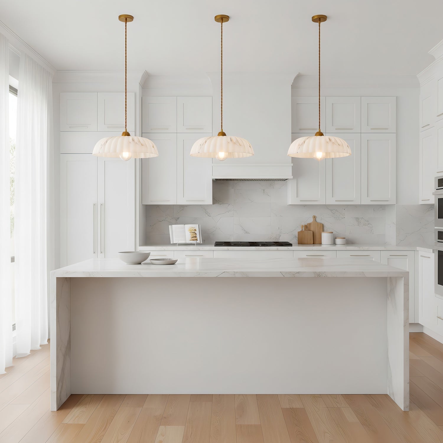 Lampa wisząca Lumen Orielle | Designerska lampa LED o rzeźbiarskiej formie do salonu, kuchni i jadalni