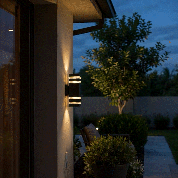 Lumen Series | Dual Beam Outdoor Wall Light for Modern Exteriors