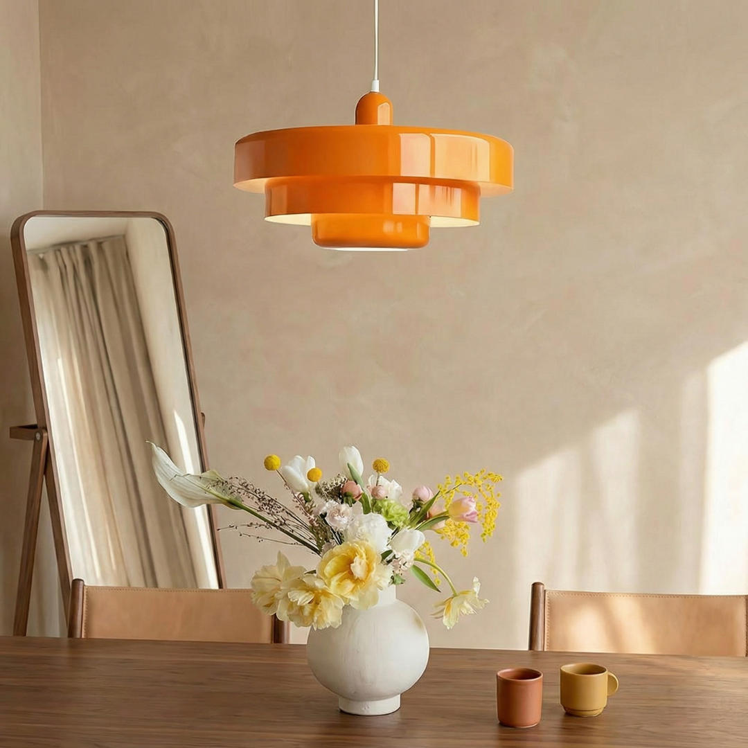 Lampa Wisząca Lumen Bauhaus Layered – Designerska Lampa z Kloszami ze Szkła i Metalu