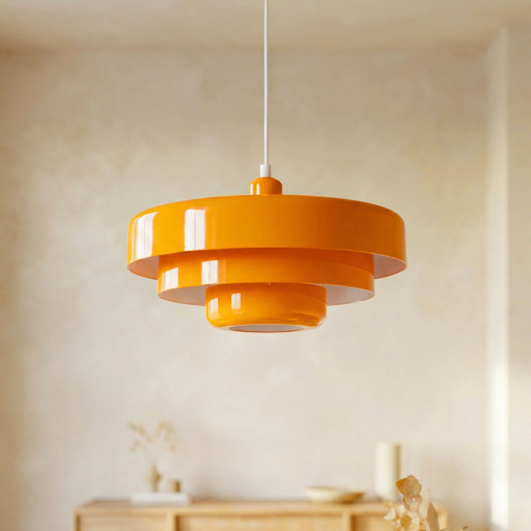 Lampa Wisząca Lumen Bauhaus Layered – Designerska Lampa z Kloszami ze Szkła i Metalu