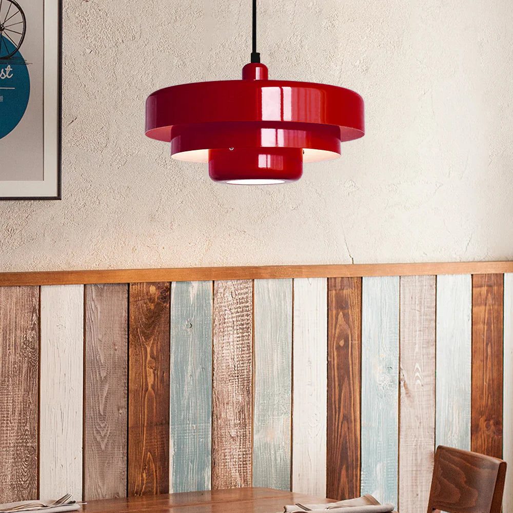 Lampa Wisząca Lumen Bauhaus Layered – Designerska Lampa z Kloszami ze Szkła i Metalu