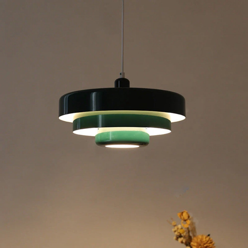 Lampa Wisząca Lumen Bauhaus Layered – Designerska Lampa z Kloszami ze Szkła i Metalu