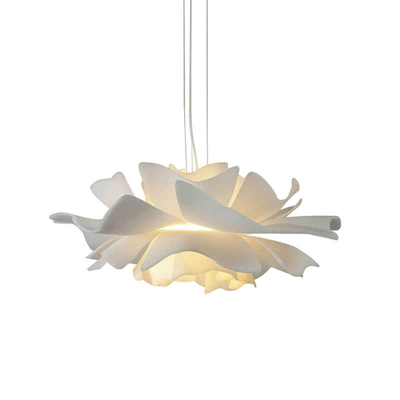 Lampa wisząca Lumen White Lotus | Designerska lampa w kształcie kwiatu do salonu, sypialni i jadalni