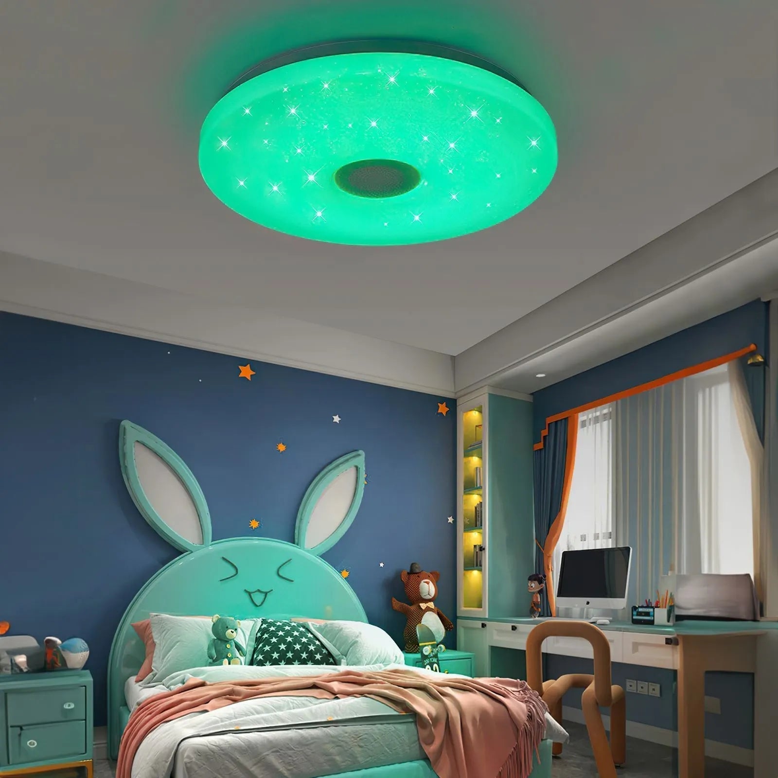 Lampa Sufitowa LED RGB z Pilotem | Regulacja Jasności | Nowoczesny Design