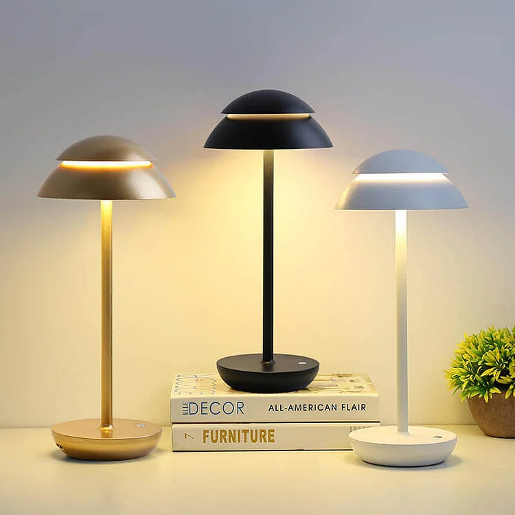 Luminous Prestige | Przytulna, elegancka bezprzewodowa lampa stołowa w stylu skandynawskim