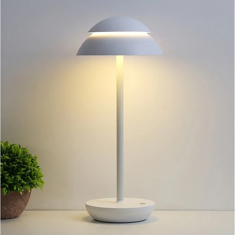 Luminous Prestige | Przytulna, elegancka bezprzewodowa lampa stołowa w stylu skandynawskim