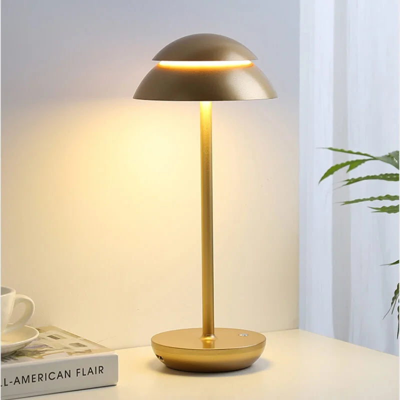 Luminous Prestige | Przytulna, elegancka bezprzewodowa lampa stołowa w stylu skandynawskim