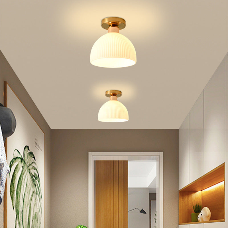 Lunaris | Szklana lampa sufitowa E27 do salonu, sypialni i przedpokoju