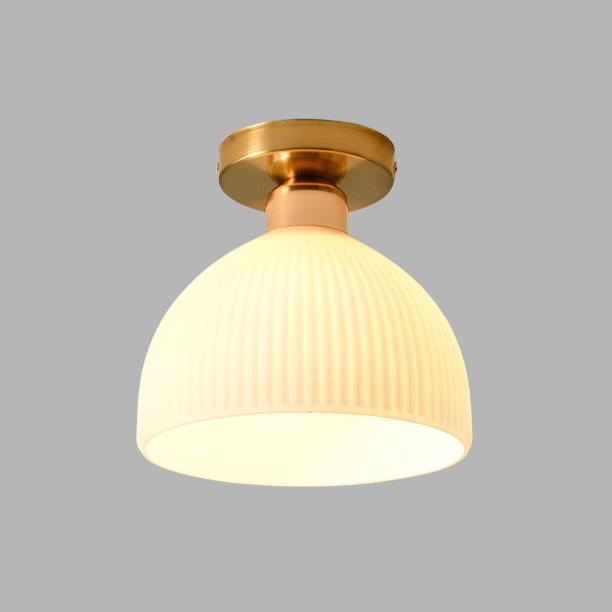 Lunaris | Szklana lampa sufitowa E27 do salonu, sypialni i przedpokoju