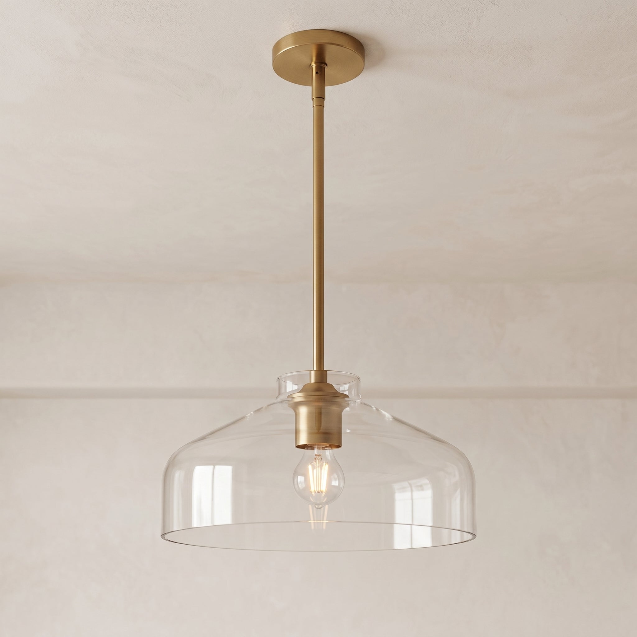 Lampa wisząca z matowego metalu | Skandynawski minimalistyczny design z regulowaną wysokością | Stylowe oświetlenie do kuchni, jadalni i przedpokoju