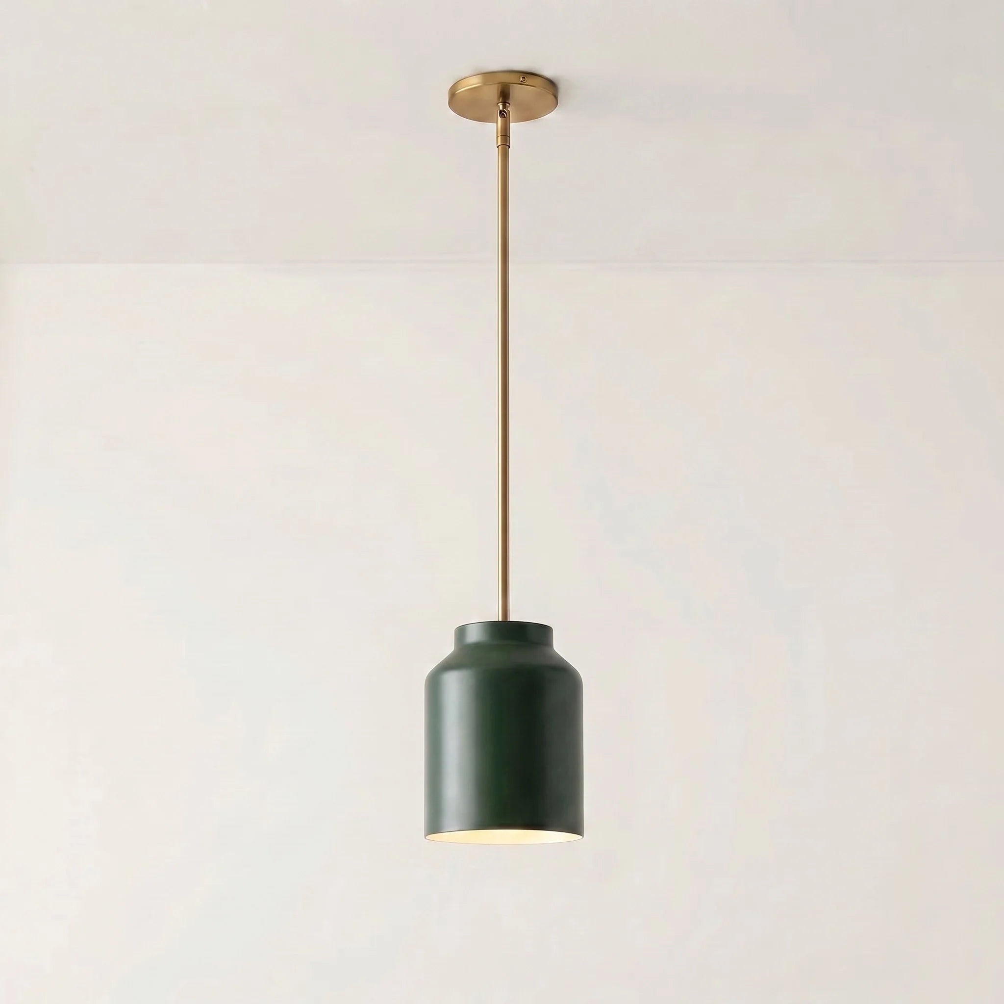 Lampa wisząca z matowego metalu | Skandynawski minimalistyczny design z regulowaną wysokością | Stylowe oświetlenie do kuchni, jadalni i przedpokoju