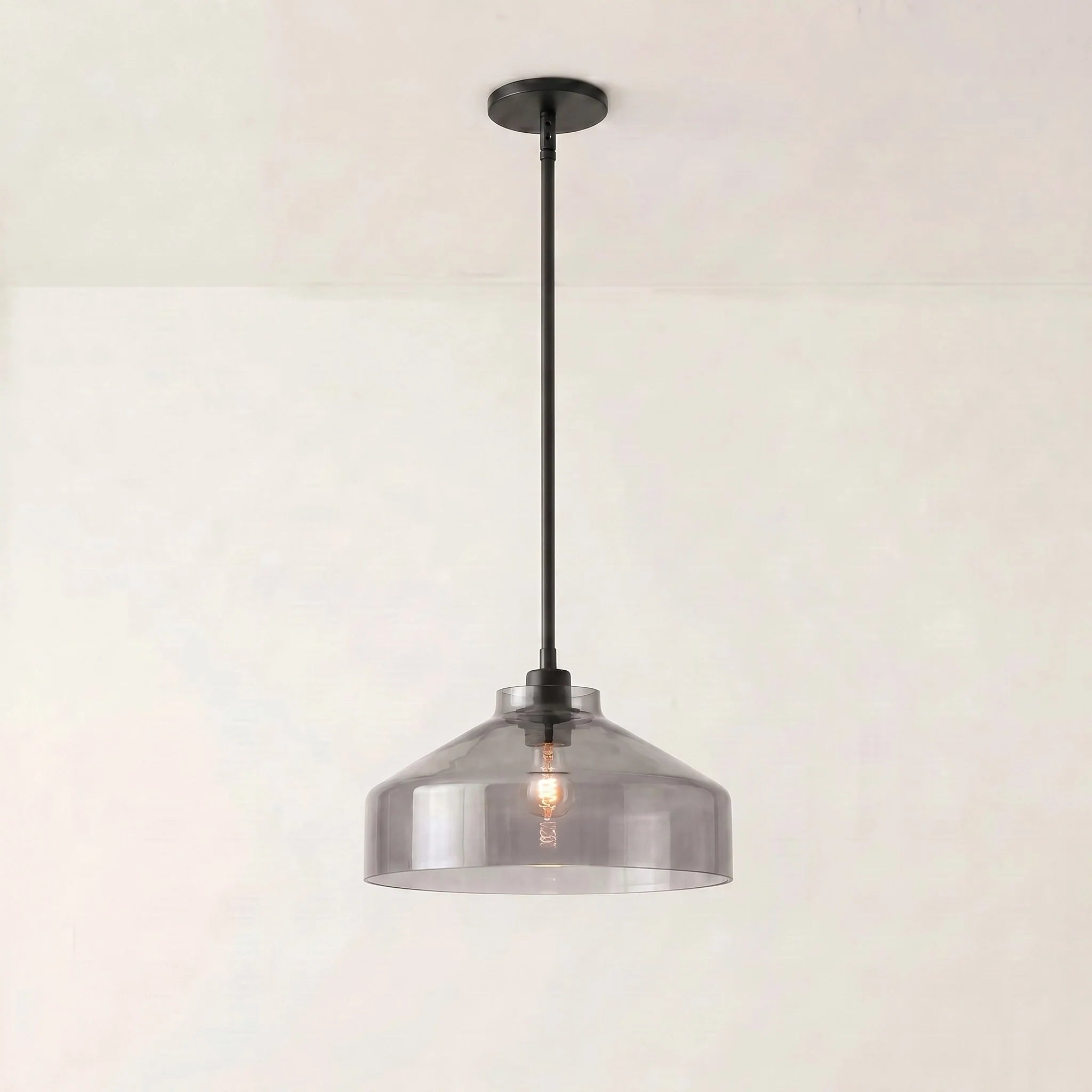 Lampa wisząca z matowego metalu | Skandynawski minimalistyczny design z regulowaną wysokością | Stylowe oświetlenie do kuchni, jadalni i przedpokoju