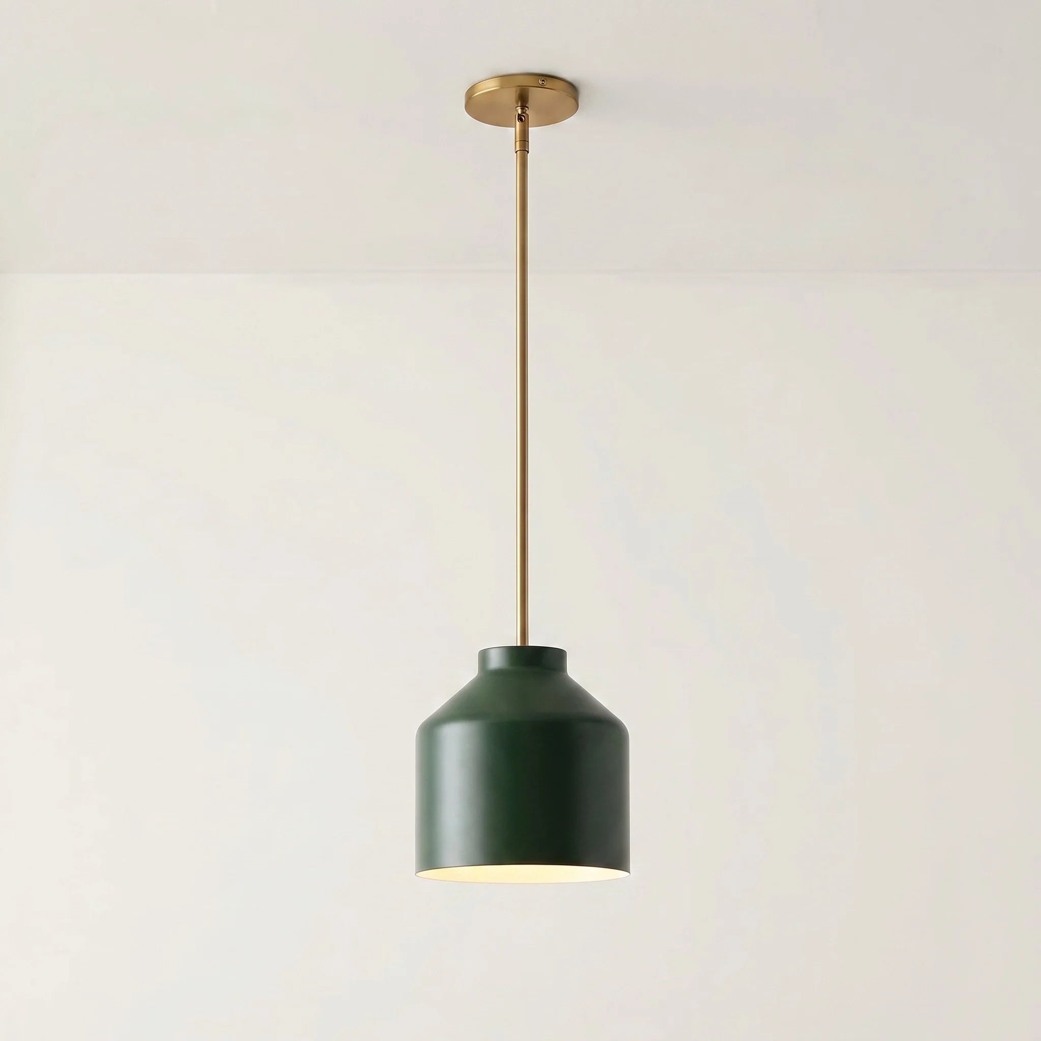Lampa wisząca z matowego metalu | Skandynawski minimalistyczny design z regulowaną wysokością | Stylowe oświetlenie do kuchni, jadalni i przedpokoju