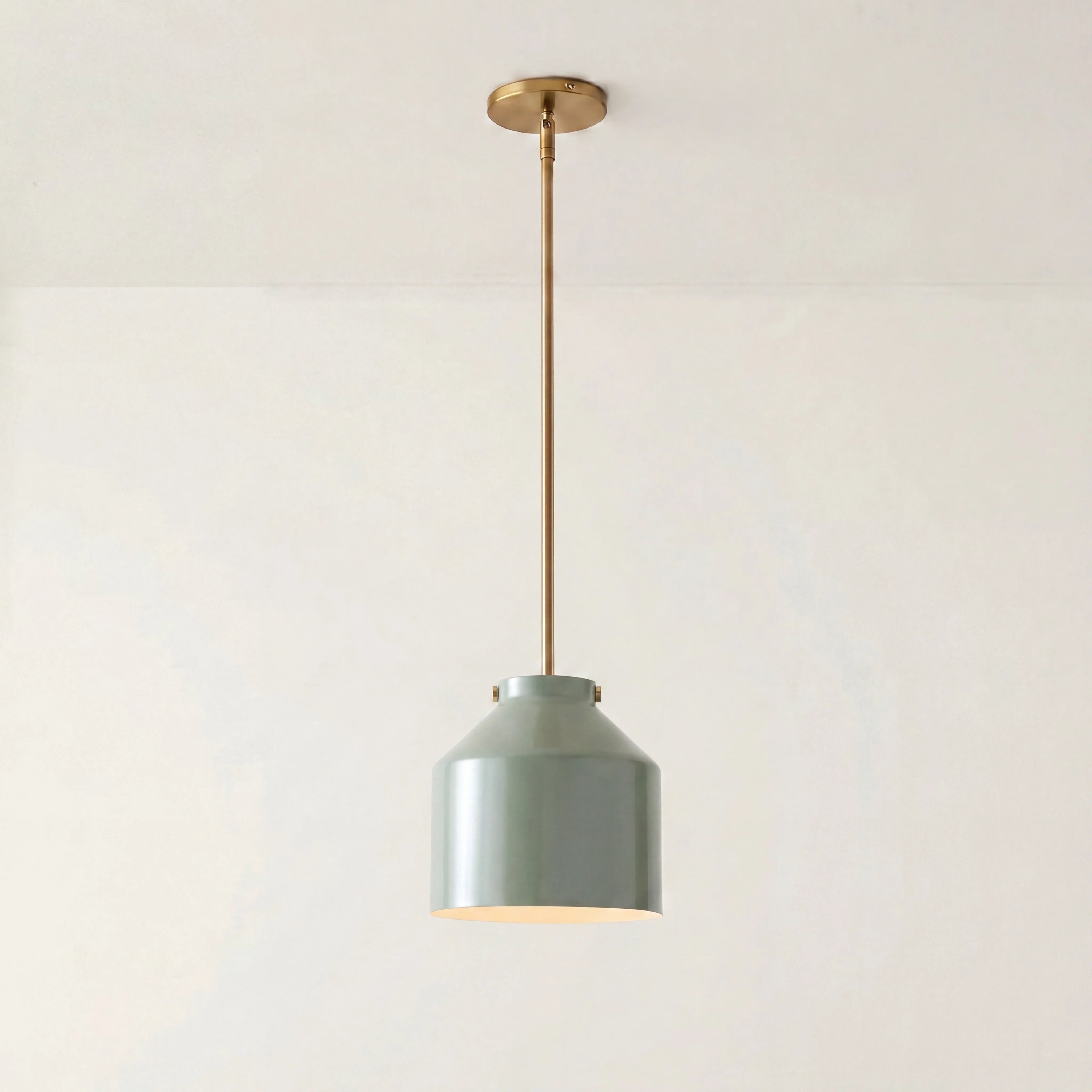 Lampa wisząca z matowego metalu | Skandynawski minimalistyczny design z regulowaną wysokością | Stylowe oświetlenie do kuchni, jadalni i przedpokoju