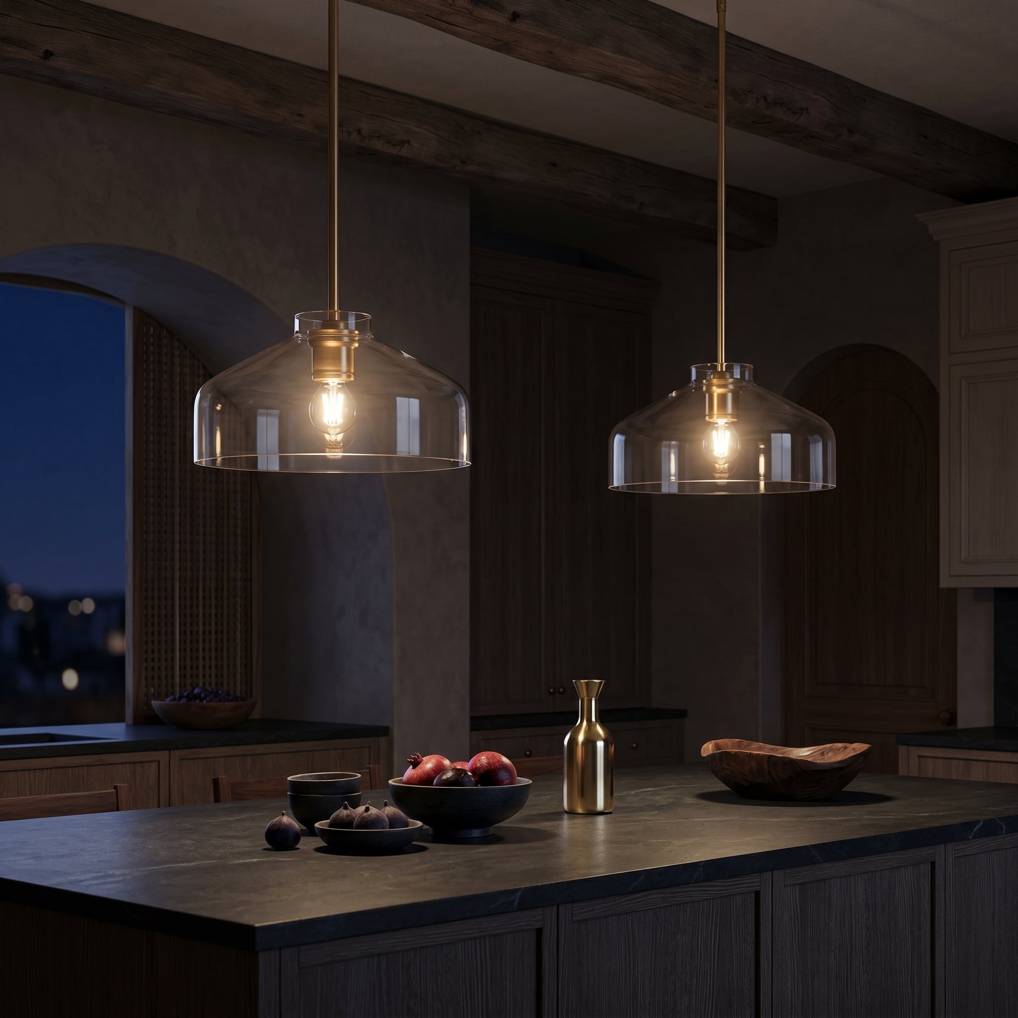 Lampa wisząca z matowego metalu | Skandynawski minimalistyczny design z regulowaną wysokością | Stylowe oświetlenie do kuchni, jadalni i przedpokoju