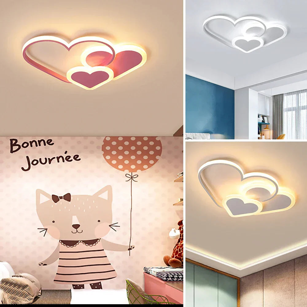 MeadowGlow | Kolorowa lampa sufitowa LED do pokoju dziecięcego z wieloma punktami świetlnymi