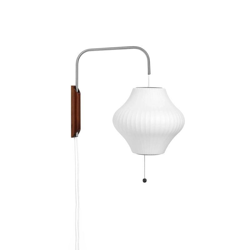 Kinkiet Ścienny Mid-Century Modern LED z Drewnianym Akcentem do Salonu i Sypialni