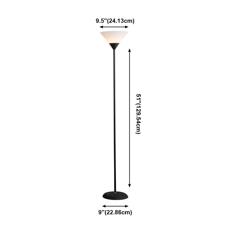 Minimalistyczna Lampa Podłogowa z Akrylowym Kloszem