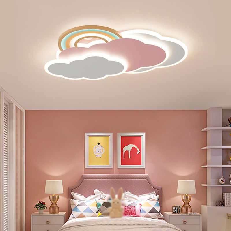 Przytulna, elegancka lampa sufitowa LED do nowoczesnych wnętrz z funkcją zmiany kolorów