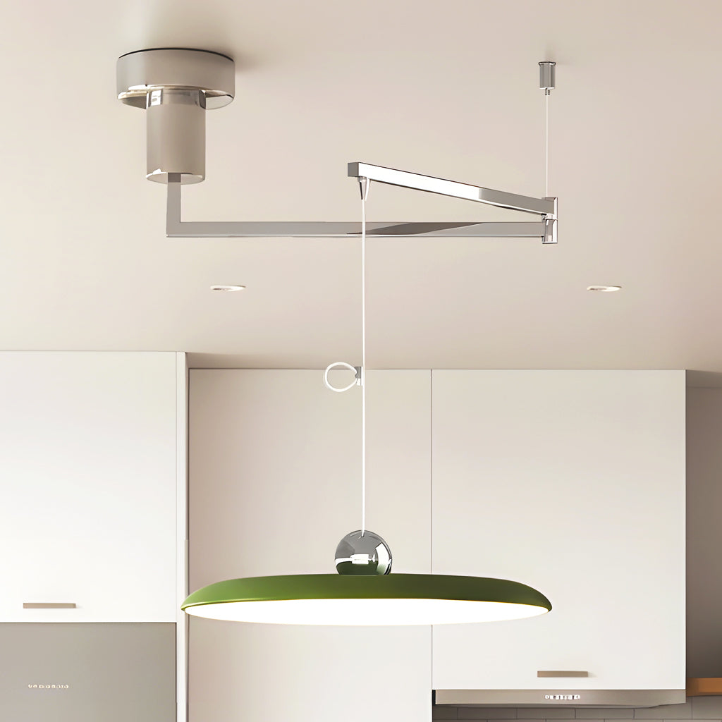 Lumen Tizio | Regulowana lampa wisząca LED z obrotowym ramieniem do jadalni i kuchni
