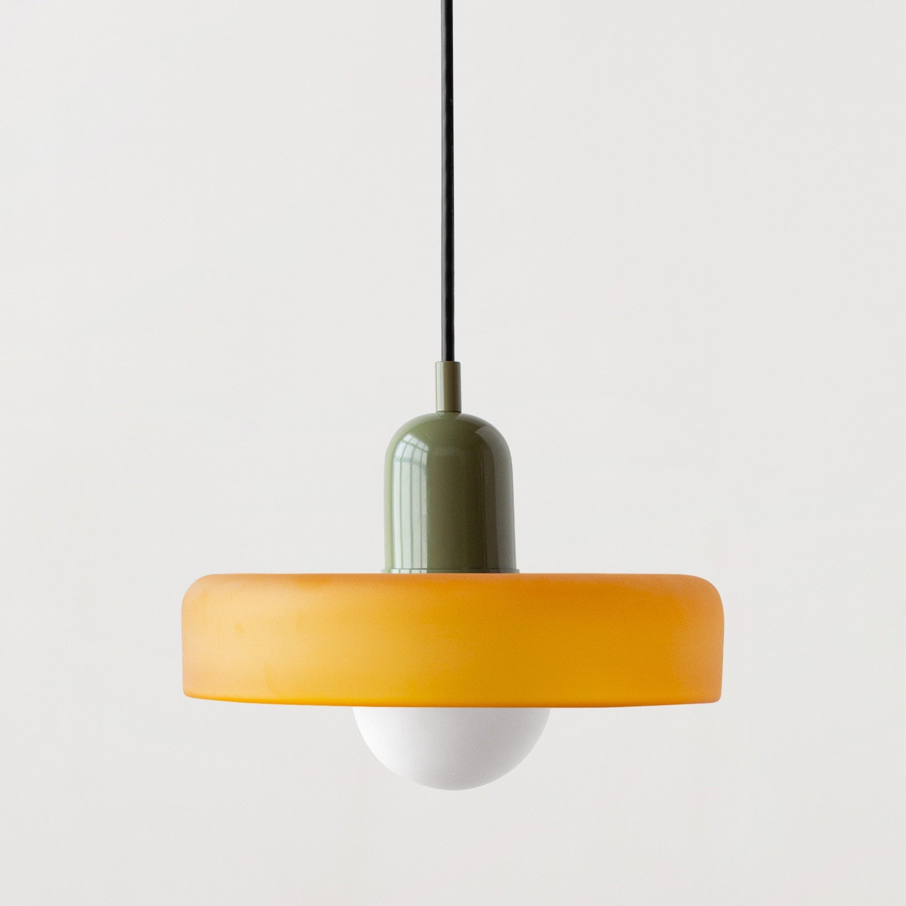 Nowoczesna szklana lampa wisząca LED | Regulowany pierścieniowy design Halo