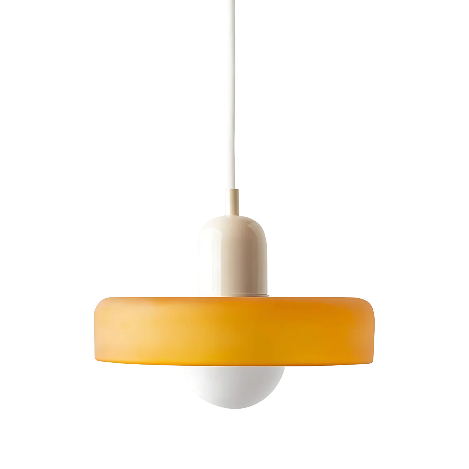 Nowoczesna szklana lampa wisząca LED | Regulowany pierścieniowy design Halo