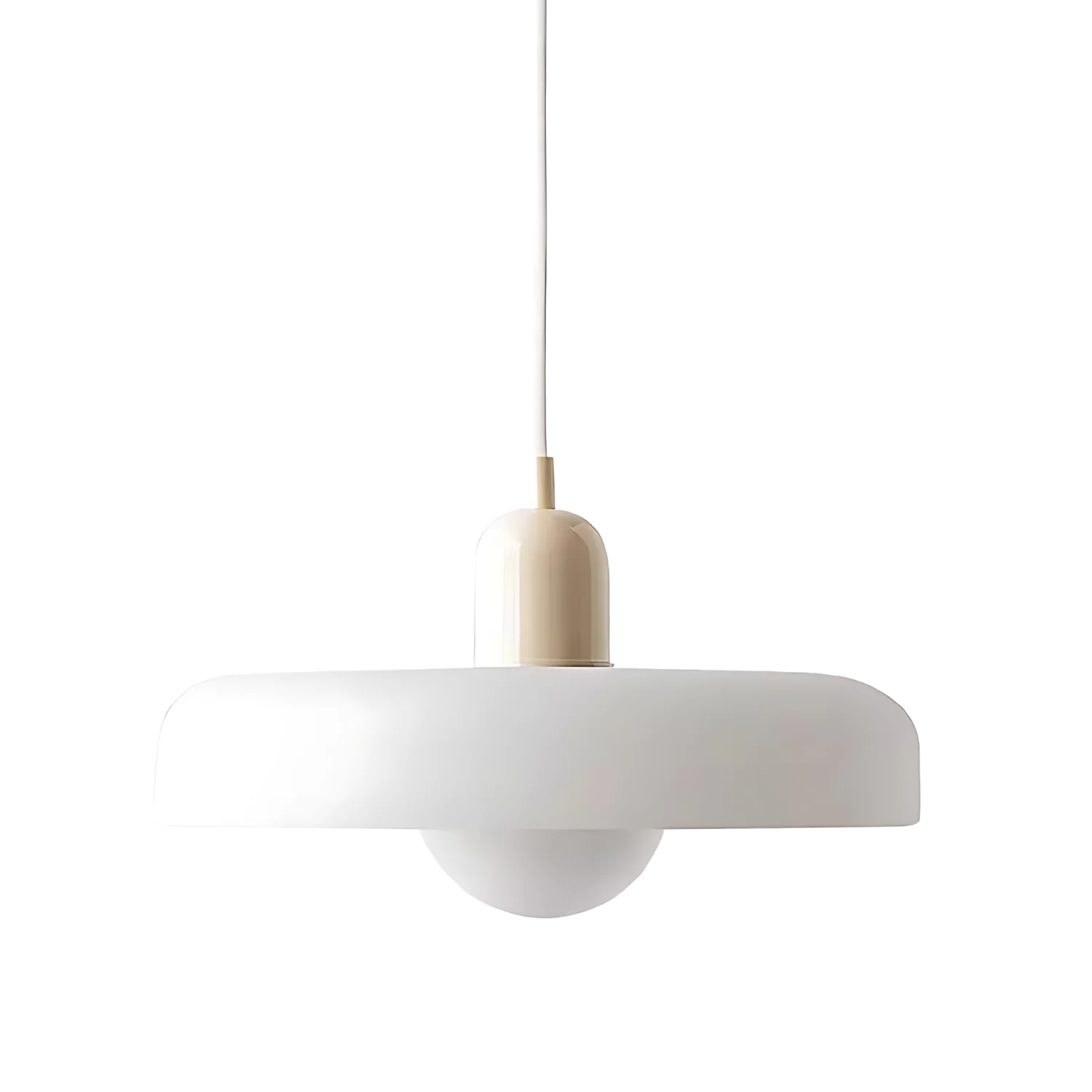 Nowoczesna szklana lampa wisząca LED | Regulowany pierścieniowy design Halo